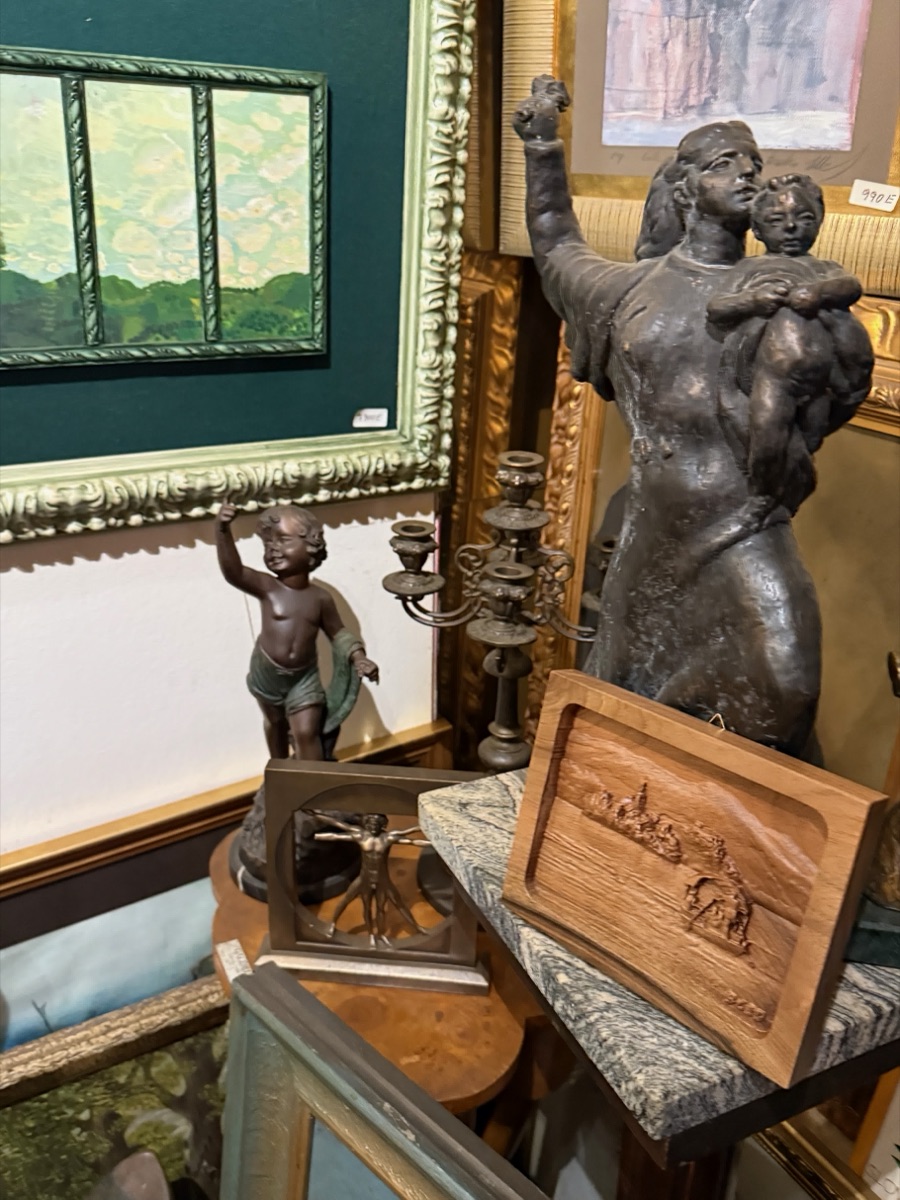 Mother and Child Sculpture
