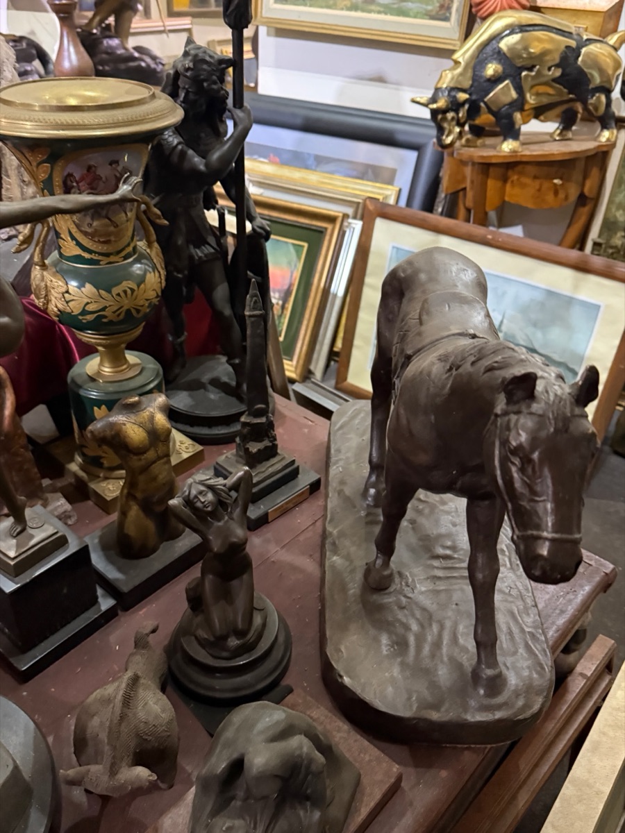 Horse Sculpture among Decorative Objects