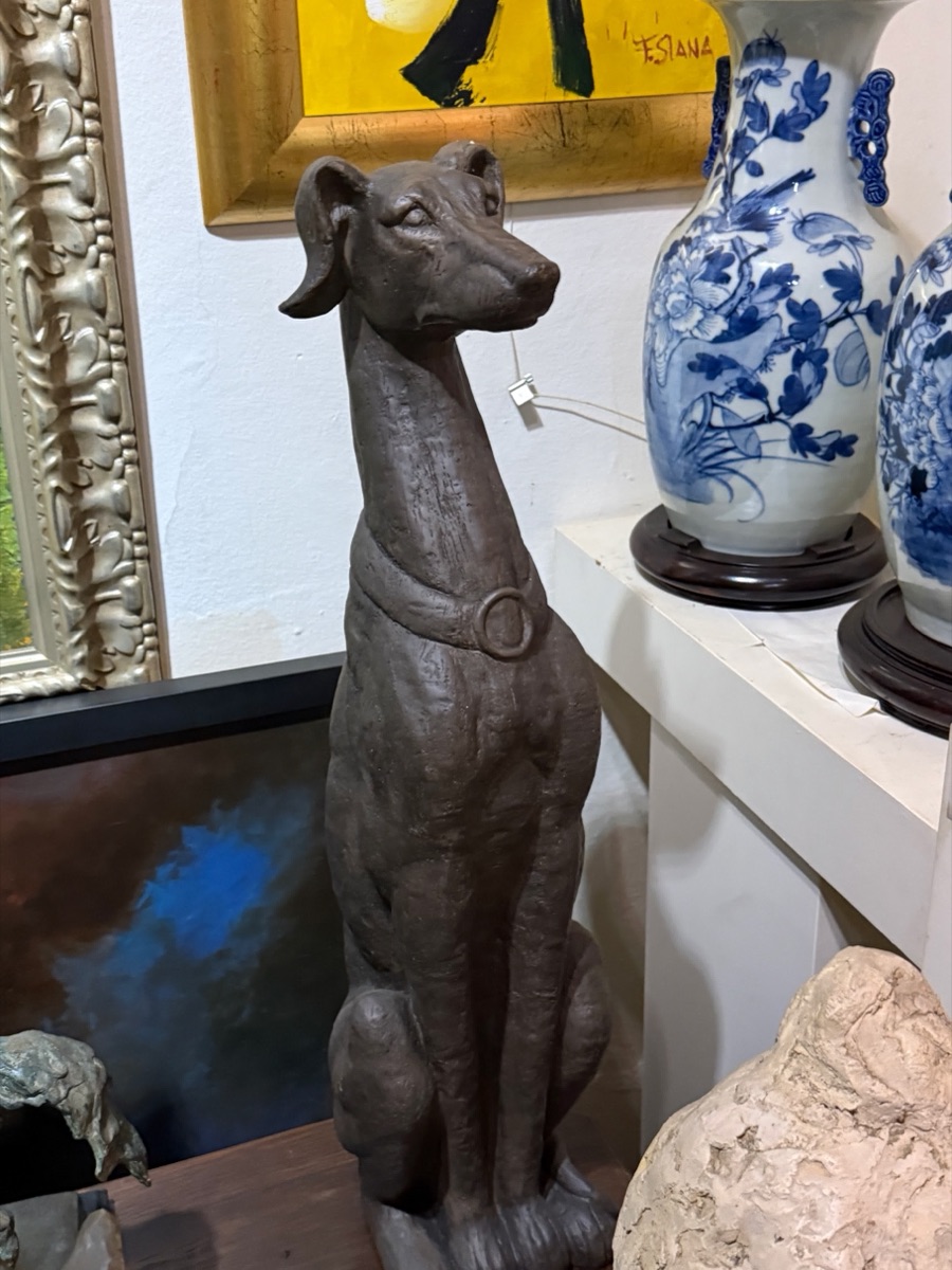 Seated Dog Sculpture