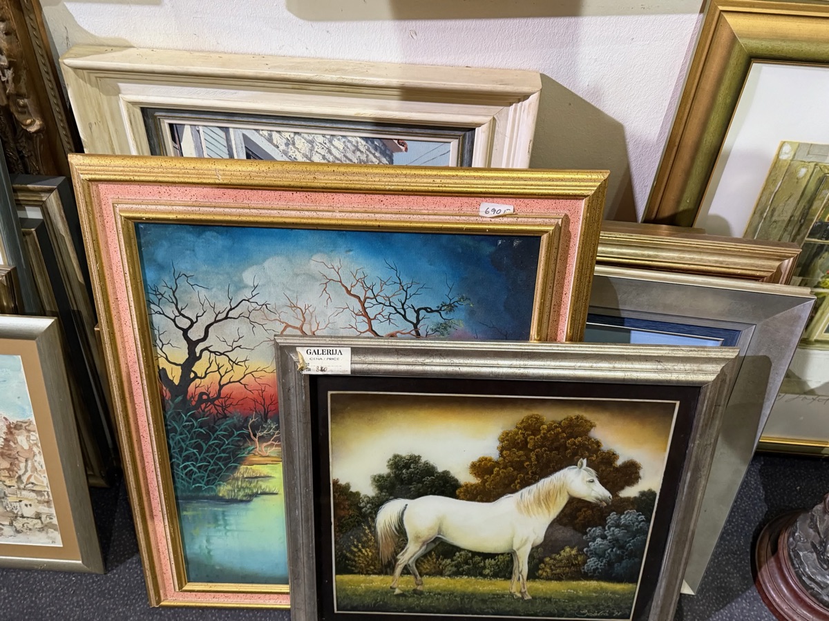 White Horse in a Framed Painting